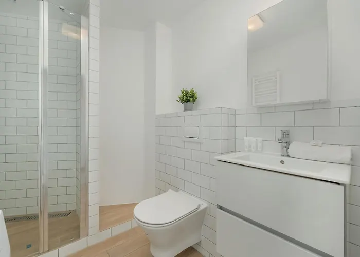 Air-conditioned Modern With Parking In The Centre Of By Renters Apartment